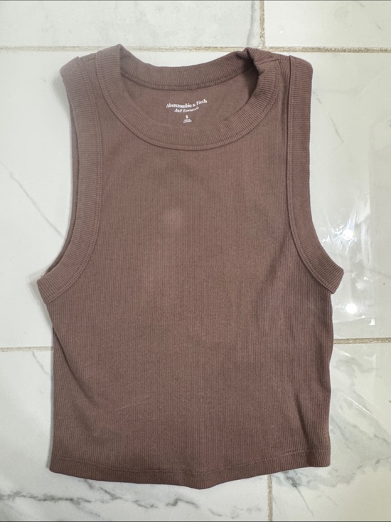 Abercrombie & Fitch Tops - Abercrombie & Fitch Women's Ribbed Mauve-Brown Tank - Small